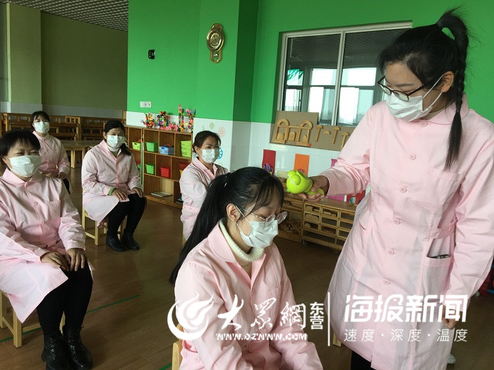 廣饒縣丁莊街道中心幼兒園開展疫情防控應急演練